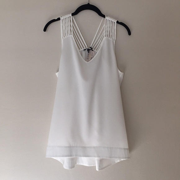 Naked Zebra Tops - Naked Zebra White Blouse